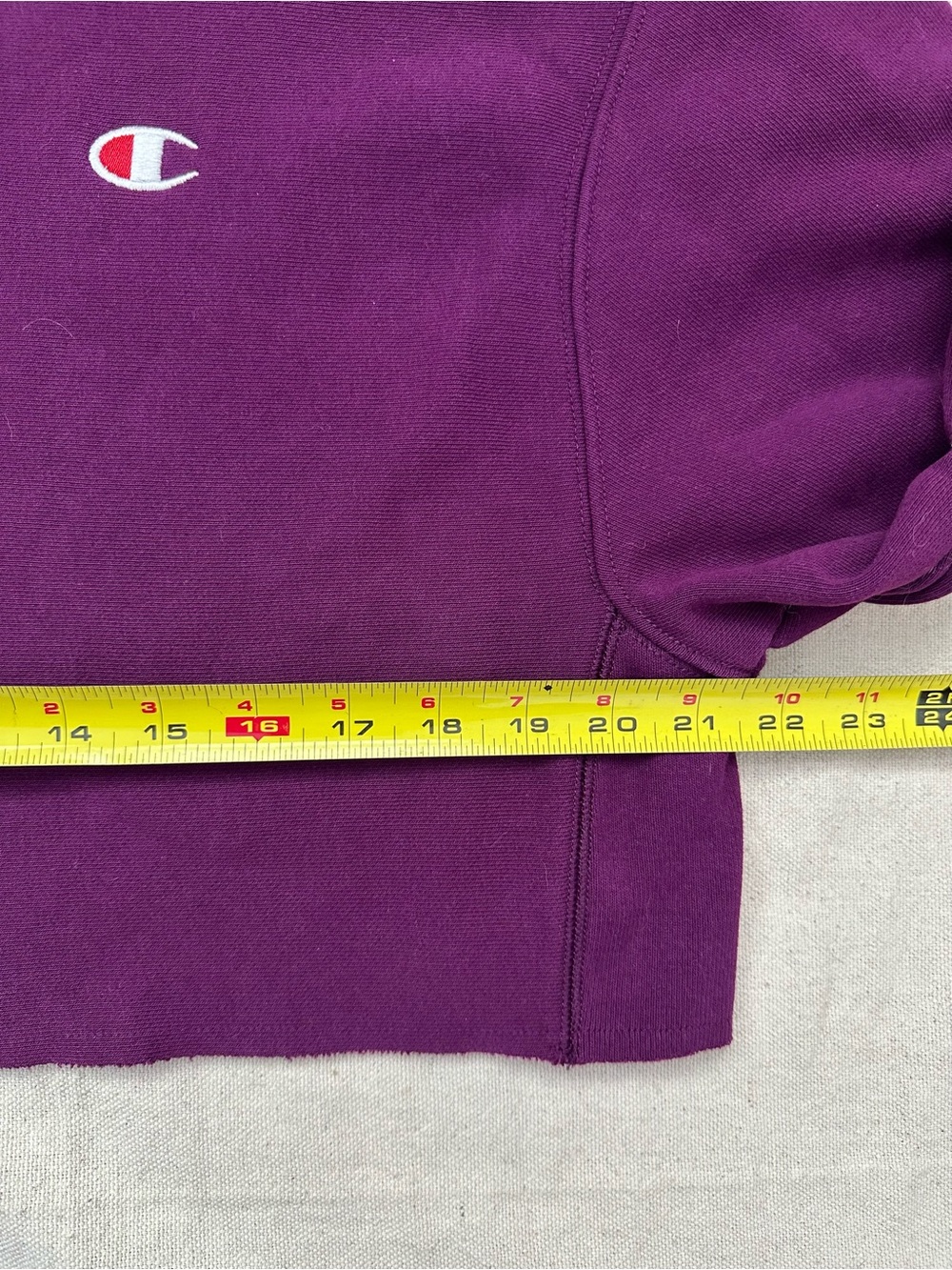 Champion Reverse Weave Cropped Sweatshirt Plum Purple dorm ready Size Small - Picture 7 of 10